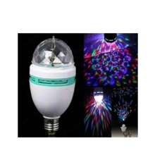 FOCO LED DISCOTECA FULL COLOR   de luz LED giratoria a todo Color para discoteca, Base E27 de 3 vatios, automática, multicolor, para fiestas  y escenarios - Blanco y Negro - Ver 5