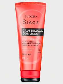 Eudora Condicionador Siàge Cauterização dos Lisos 250ml - Vermelho - Visão 1