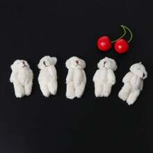 Set de 5 ositos de peluche mini con articulaciones en estilo lindo, oso de peluche, juguetes de peluche para mascotas, juguetes de oso de peluche