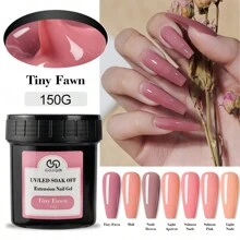5.29 Ounces Of Nail Extension Gel French Acrylic Gel Immersion UV LED Nude Pink - Perfect For French Nail Art, Hard Gel Formula, Long-Lasting, Nourishing Ingredients, Nail Art Accessory