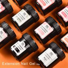 5.29 Ounces Of Nail Extension Gel French Acrylic Gel Immersion UV LED Nude Pink - Perfect For French Nail Art, Hard Gel Formula, Long-Lasting, Nourishing Ingredients, Nail Art Accessory