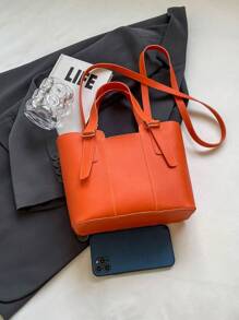 A Fashionable Solid Color Minimalist Bucket Bag With Shoulder Crossbody Bag, Suitable For Women's Handbag Wallet Shopping