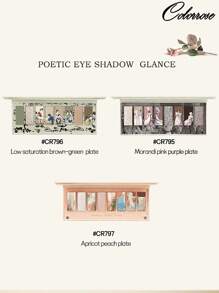 COLORROSE Paleta De Sombras De Ojos En Polvo Mate-dorado, Sombra De Ojos Mate-dorado Brillante De Larga Duración, Ligero, Suave, Con Espejo, Iluminadores, Contorno, Rubor En Polvo Todo En Un Mismo Maquillaje En Paleta - CR796 - Ver 9