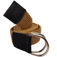 男士休閒腰帶，適合日常使用，假期外出、在學校穿著，送男友或學生禮物 - 芥末黃 - 查看 3