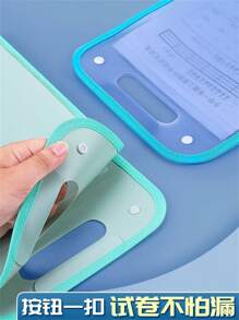 Pasta De Plástico Multiuso Para Documentos - CORES ALEATORIA - Visão 4