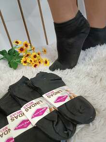 Women Toe Socks - 黑色 - 查看 1