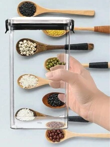 5 peças/1 peça Recipientes Vedados para Armazenamento de Alimentos, Potes de Armazenamento de Alimentos de Grande Capacidade, Recipientes Herméticos de Poliamida para Armazenamento de Alimentos, Recipientes Transparentes Simples para Armazenamento de Alimentos, Recipientes Herméticos Multifuncionais para Armazenamento de Grãos, Adequados para Organização de Armazenamento de Cozinha, Adequados para Grãos, Arroz, Massa, Chá, Nozes e Grãos de Café