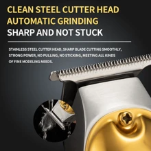 KEMEI Cordless Hair Trimmer Km-2252 Professional Electric Hair Clipper And Beard Trimmer For Men - Gold - View 2