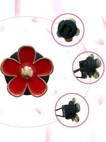 6pcs Alloy Daisy Car Air Freshener Clip For Car Air Vent, Car Interior Decoration