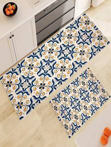 1 Miếng Flannel Phòng khách Thảm trải sàn Người Mỹ Retro In Thảm cửa Không trượt Tấm lót - Nhiều màu - Xem 6