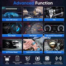 Escáner Ancel Mt700 Obd2 Para Motocicleta Herramientas De Diagnóstico Diagnóstico De Todos Los Sistemas Reinicio De Aceite Sangrado De Abs Tpms 31 Restablecimientos Herramientas De Reparación De Vehículos - Negro - Ver 6