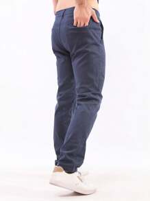 Men Jeans - Navy Blue - View 6