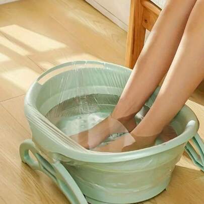 20 Stücke Tragbare Einweg-fuß-sockenbeutel Für Familie Größe, Verdickte Plastik Fußbadewanne Beutel, Fußmassage Fass Paket