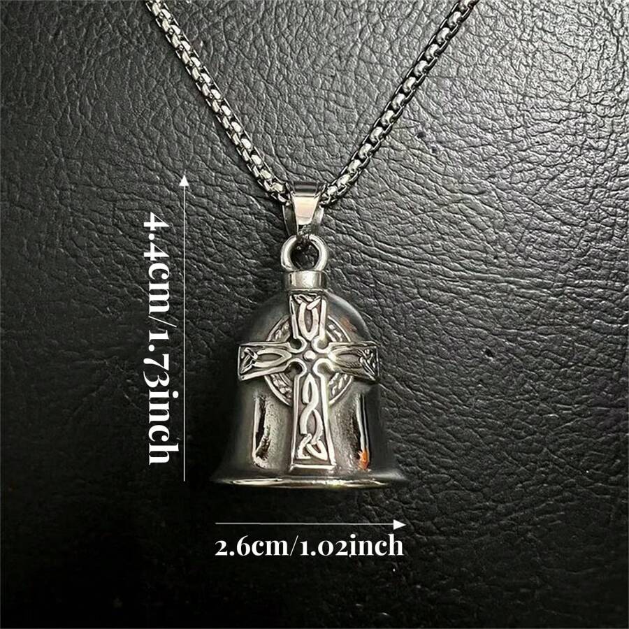 1pc Motorcycle & Bicycle Retro Punk Style Luck Bell With Stainless