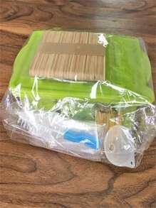 6 cái Kem & Silicone Khuôn làm kem + Silicone Khuôn kem que Bộ Đối với DIY Món ăn & Trái cây Làm - màu xanh lá - Xem 7