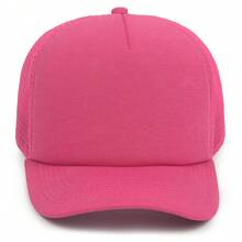 Men Summer Sun Protection Baseball Cap Casual - Pink - View 6