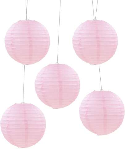 5 件 10 英寸/25.4 厘米白色风格纸灯笼婚礼灯笼纸灯罩节日派对用品