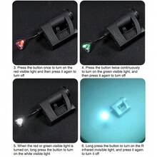 Tactical Helmet Light 3 Modes LED Flashlight Outdoor Night Lighting For Laser Hunting  Cycling Fishing Helmet Lamp. - Brown - View 5