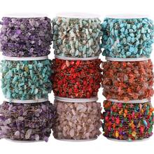 100cm Stainless Steel Chain With Asymmetrical Natural Stone Beads & Shell Pendants For Diy Jewelry Making Components - Stainless Steel Irregular Chain - View 2