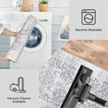 Famibay Runner Rugs For Hallway Non Slip Long Hall Carpet Runners Washable Kitchen Carpet Floor Mats Boho Soft Fluffy Area Rugs For Hallways Entryways Kitchen Laundry Room - Grey - View 4