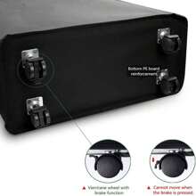 Cesto de ropa con ruedas, cubierta a prueba de polvo de malla y tela impermeable, usado para lavar ropa, pantalones, zapatos, jeans, botas, falda, cesto de ropa sucia, organizador de baño, cesta, cesta de almacenamiento, cesto de ropa plegable