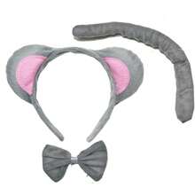 Thú vật Bộ Với Thú vật Đôi tai Khăn rằn , Nơ thắt , Cái đuôi Bộ Trang phục Halloween Phụ kiện Chó bò cái , , , , Thỏ , Gấu trúc , Báo , con hổ , Trắng Cừu , Màu hồng Cừu , Con khỉ , Chuột , Con voi , To lớn chó sói Và Knotted Đang bay Con lợn , Trắng Mèo - Nhiều màu - Xem 1