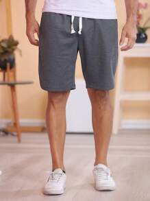 Men Shorts - 灰色 - 查看 5