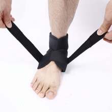 Compression Ankle Brace For Basketball, Football, Hiking, Skating, Adjustable Ankle Support Socks - Black - View 3