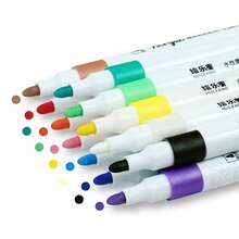 GKBM Kit de 24 Plumones de Pintura Acrílica de Diferente Color B-20000MK-24 - Multicolor - Ver 5