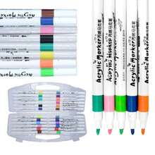 GKBM Kit de 24 Plumones de Pintura Acrílica de Diferente Color B-20000MK-24 - Multicolor - Ver 2