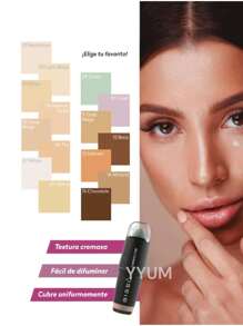 Bissú Corrector de barra - 15 tonos versátiles, acabado natural, contorno, resaltado, fácil aplicación, 4,7 gr - 15 Chocolate - Ver 8