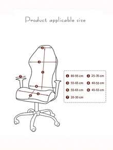 Gaming Chair Cover Computer Seat Chair Covers Elastic Universal Chair Cover Office Home  Household Racing Desk Rotating Slipcovers - Dark Gray - View 7