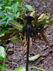 1pc-Portable Garden Weeder Tool 4 Teeth Hand Weeder For Vegetable Gardening Backyard Farm Planting - Black - View 4