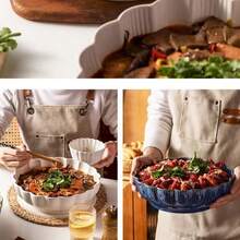 Creative Large Ceramic Bowl For Hot Pot And Noodles With Preserved Vegetables Or Fish, Suitable For Family Or Restaurant - Blue - View 6