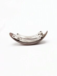 1个/2个装 女士防滑时尚简约哑光复古发夹爪夹发卡，学习用品，发饰，头部饰品，女士发饰，发夹 - 棕色 - 查看 2