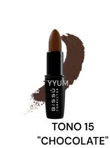 Bissú Corrector de barra - 15 tonos versátiles, acabado natural, contorno, resaltado, fácil aplicación, 4,7 gr - 15 Chocolate - Ver 7
