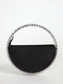 Túi xách mới lạ đính đá thanh lịch, Ví ly hợp cổ điển, Túi xách buổi tối dành cho nữ, Túi xách cô dâu Tready Túi cô dâu Tready, Hoàn hảo cho bữa tiệc, đám cưới, vũ hội, bữa tối/tiệc, kết hợp với váy cưới, váy trang trọng, váy dạ hội, váy sinh nhật, váy dự tiệc - màu đen - Xem 4