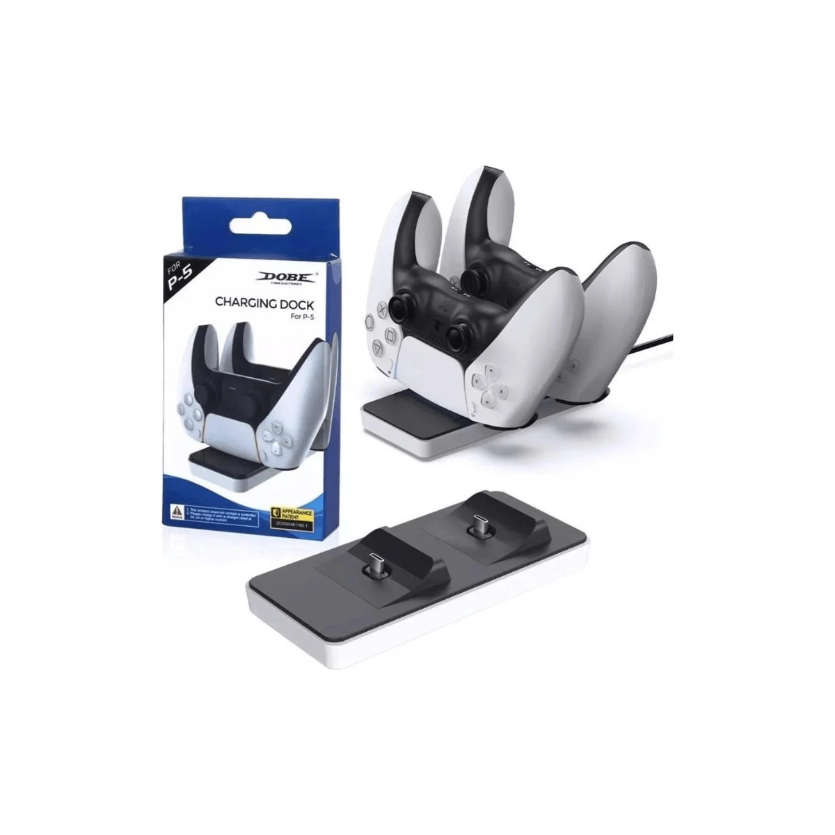 DOCK Base Dupla Carregador Controle Ps5 Dualsense - Multicolorido - Visão 1