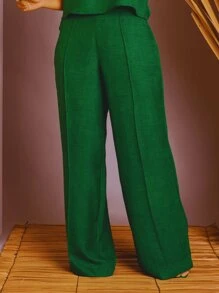 Women Pants - Màu xanh lá cây đậm - Xem 4
