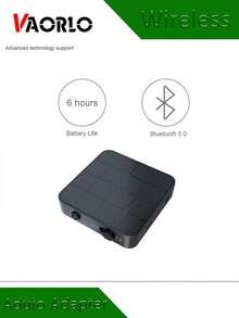 Portable BT 5.0 Wireless Adio Adapter Transmitter Receiver 2 In 1 3.5MM AUX RCA 3D Stereo For Wired Speaker Power Amplifier Car Kit TV Boxes PC Projector - Black - View 7