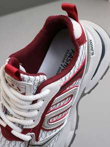 Của phụ nữ Giải trí Giày thể thao , 2024 Mới nhất Đúng mốt Ins Nhẹ Giày Chạy bộ - Đỏ - Xem 4