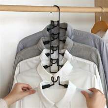 Maximize Your Closet Space With This Multi-Layer Folding Clothes Hanger Hook! Multi-Functional Clothes Hanger, 5-Layer Metal Sponge Clothes Hanger Can Be Disassembled, High-End Magic Anti-Slip Multi-Functional Storage And Organizing Clothes Hanger. (The Product Color May Vary Slightly Due To Photography Reasons.)