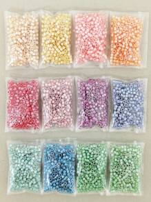 1350粒/20克2.5mm果凍狀玻璃珠,適用於手鍊和珠寶製作 - 2.5mm果凍芯古董珠 - 查看 12
