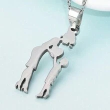 Đúng mốt Và Đơn giản Love Ngày lễ Mẹ Dây chuyền , Retro Và Creative Mẹ Và Con gái Vòng cổ mặt dây chuyền , Nhỏ bé Phụ kiện - Nhiều màu - Xem 3