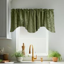Pintuck Taffeta Scalloped Window Valance
