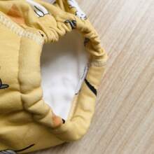 如厕训练裤透气纱布四季婴儿布尿布儿童尿布裤可洗尿布裤卡通1-3岁 - 黃色 - 查看 7