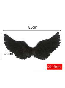 1pc Alas de ángel de pluma de ángel para niños y adultos, accesorios de alas de ángel - Multicolor - Ver 7