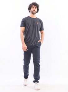 Men Jeans - Navy Blue - View 3
