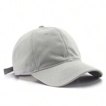 1pc Solid Color Vintage Baseball Cap For Men & Women, Outdoor Sunscreen Baseball Cap With Large Head Circumference And Washable Material, Autumn & Winter Casual - Multicolor - View 13