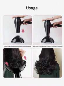 1 pièce Diffuseur de capot de coiffage pour sèche-cheveux, accessoire de cylindre universel pour sécher et coiffer les cheveux, essentiels pour la rentrée scolaire, les vacances, accessoires de cheveux pour femmes